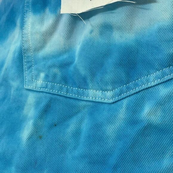 Hudson Lori High Rise Shorts Blue and Purple Tie Dye Denim Cutoffs Size 30 New - Picture 14 of 15